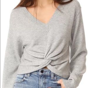 T by Alexander Wang Twist Front Sweater